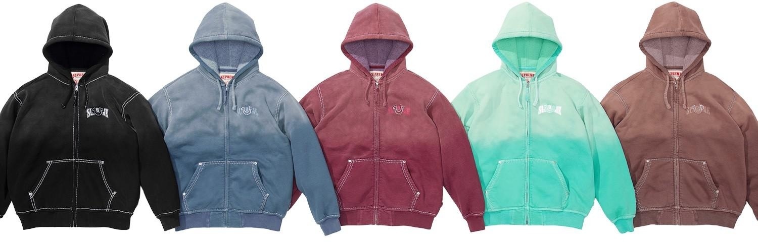 Supreme®/True Religion® Zip Up Hooded Sweatshirt